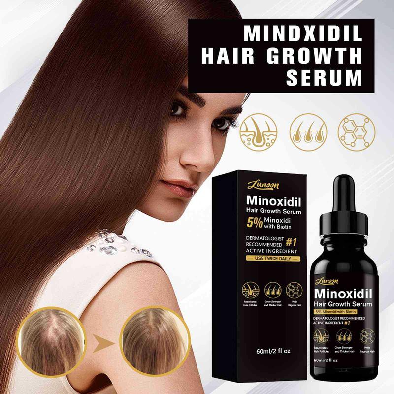 Minoxidil Hair Serum Anti-Hair Loss Isolation Liquid Hair Dense Nutrient Enhancer 60ml