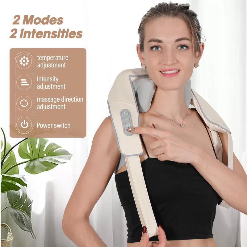 The sixth generation shoulder and neck massager features a wireless back design and a trapezius waist, making it an ideal gift for warmth and comfort