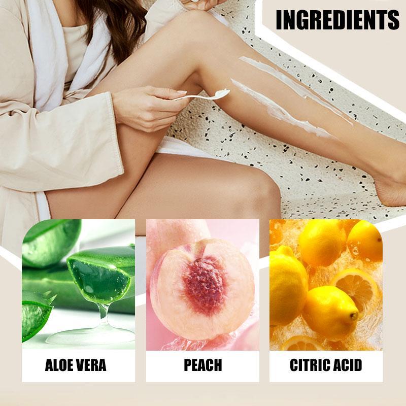 Peach Flavor Hair Removal Cream, Gentle & Moisturizing Hair Removal Cream for Face & Body, Painless & Mild Hair Removal Lotion for Women & Men