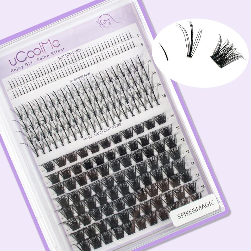 uCoolMe DIY Lash | Bottom Lash | 7D Spike | Lash Cluster Lashes Eyelashes Makeup Cosmetic Lash Extensions Eyelashes Extensions winter gift