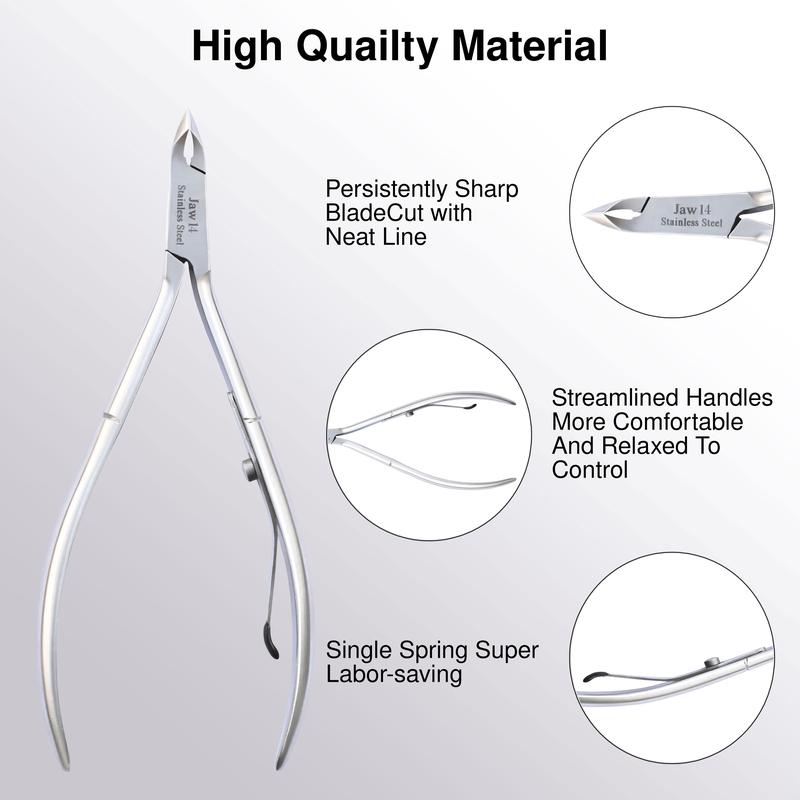 UM Supplies Cuticle Trimmer | Hangnail Remover | Extremely Sharp | Professional Cuticle Nippers | Stainless Steel | Cuticle clippers | Pedicure Manicure Tool Nail Care