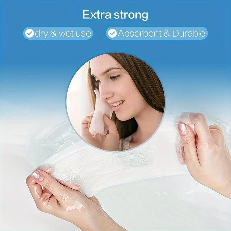 Disposable Face Towel, 100 200 400pcs Dry & Wet Use Facial Cleansing Towels, Double-sided Design Makeup Removal Wipes, Christmas Gift