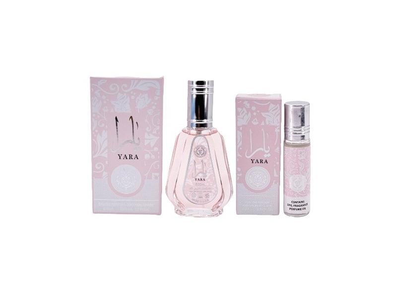 LATTAFA YARA ROLL ON 10ML & YARA EAU DE PARFUM SPRAY BY AL ZAAFARAN 1.7FL.OZ