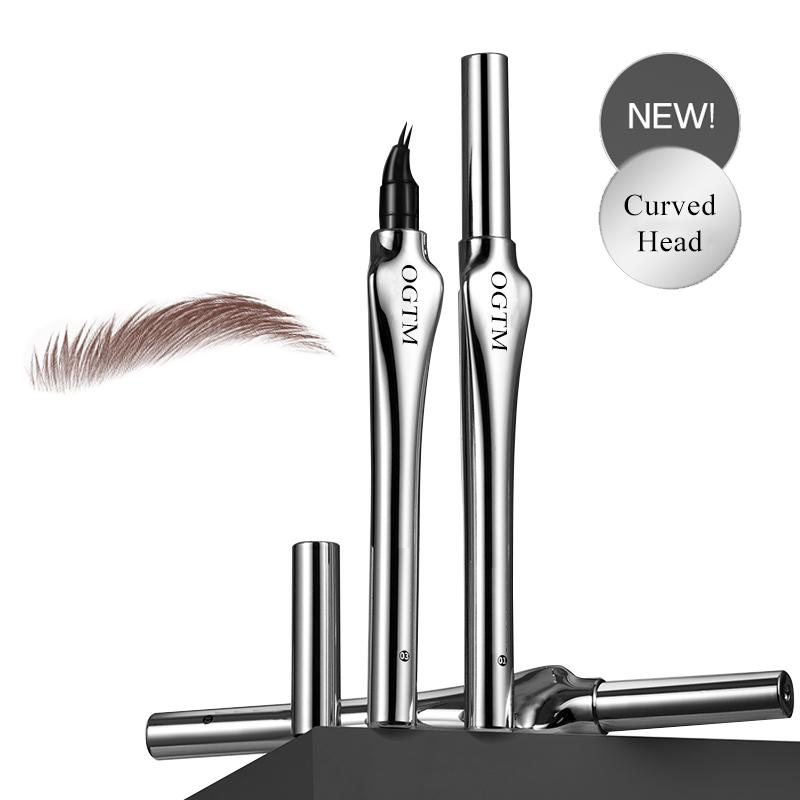 OGTM Micro-Fork Tips Microblading Eyebrow Pencil Long-lasting All Day Waterproof Non-fading Simulate Natural Eyebrows Liquid Brow Pen