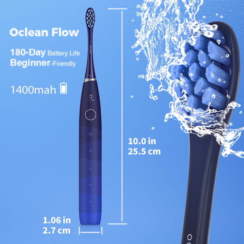 [BF CM Deals]Oclean Spark Sonic Electric Toothbrush for adults, 6 brush heads, 5 modes,Smart timer,soft bristles, travel case,Best Christmas Gift