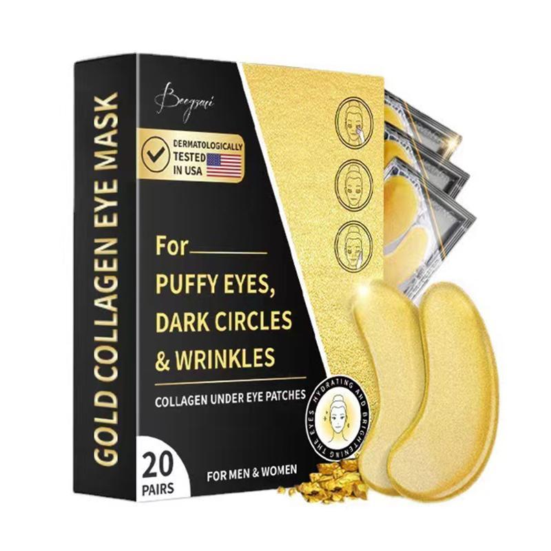 Collagen Eye Mask, 20 Pairs Eye Gel, Puffy Eyes & Dark Circles Treatment, Revitalize & Refresh Your Skin, Eye Care Product for Women & Men