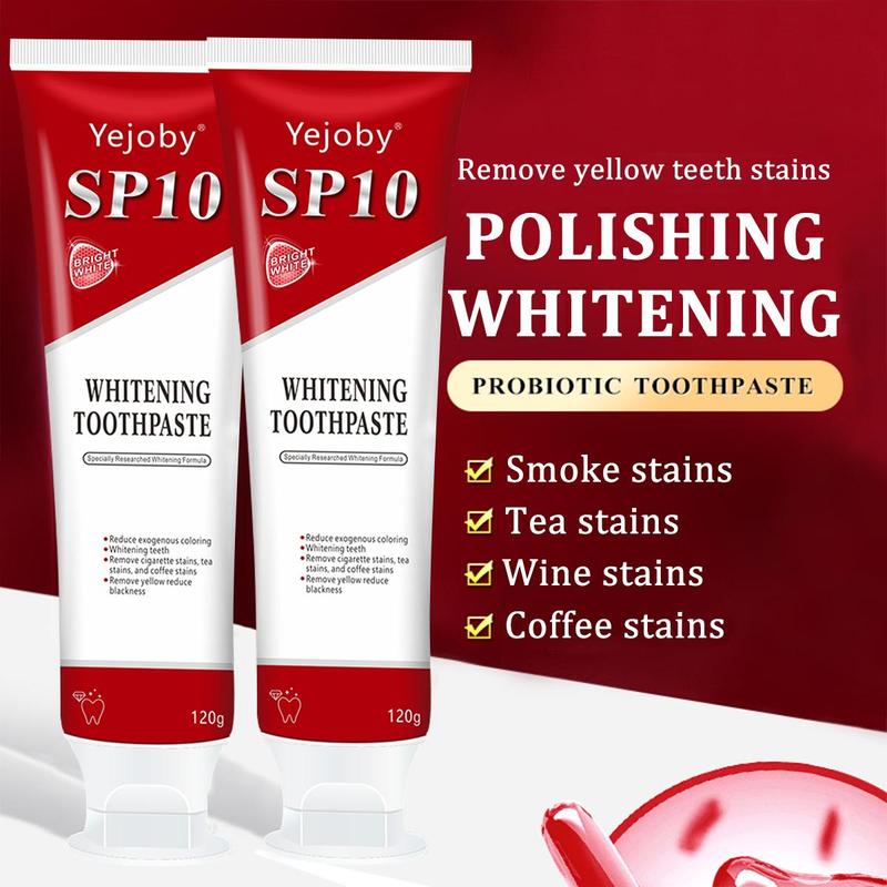 [Only $3!!!] SP-10 whitening Toothpaste, Super sp10 brightening Oral probiotic, sp 10 Bright White Toothpaste for Stain Removing, Fresh Breath & Teeth Health  Whitening Solution Effect is better than SP-7 and SP-8,SP-6 SP-4 sp-6 sp8 sp6 sp4 SP-10