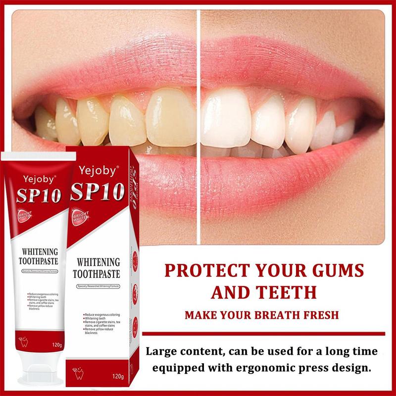 [Only $3!!!] SP-10 whitening Toothpaste, Super sp10 brightening Oral probiotic, sp 10 Bright White Toothpaste for Stain Removing, Fresh Breath & Teeth Health  Whitening Solution Effect is better than SP-7 and SP-8,SP-6 SP-4 sp-6 sp8 sp6 sp4 SP-10