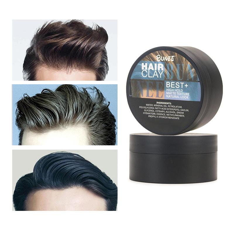  Hair Care Men's Matte Clay (100g) – Natural Look, Easy to Apply, Non-Greasy with No Residue for Comfortable Styling.