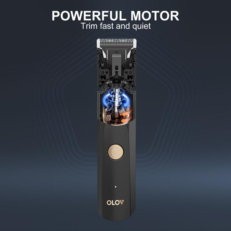 OLOV Electric Body Hair Trimmer - Groin Hair Trimmer, Private Ball Hair Trimmer for Men and Women - Replaceable Ceramic Head, USB Rechargeable, Waterproof Hygienic Shaver Safe and Fast Gift Cordless, Christmas Gift, New Year Gift