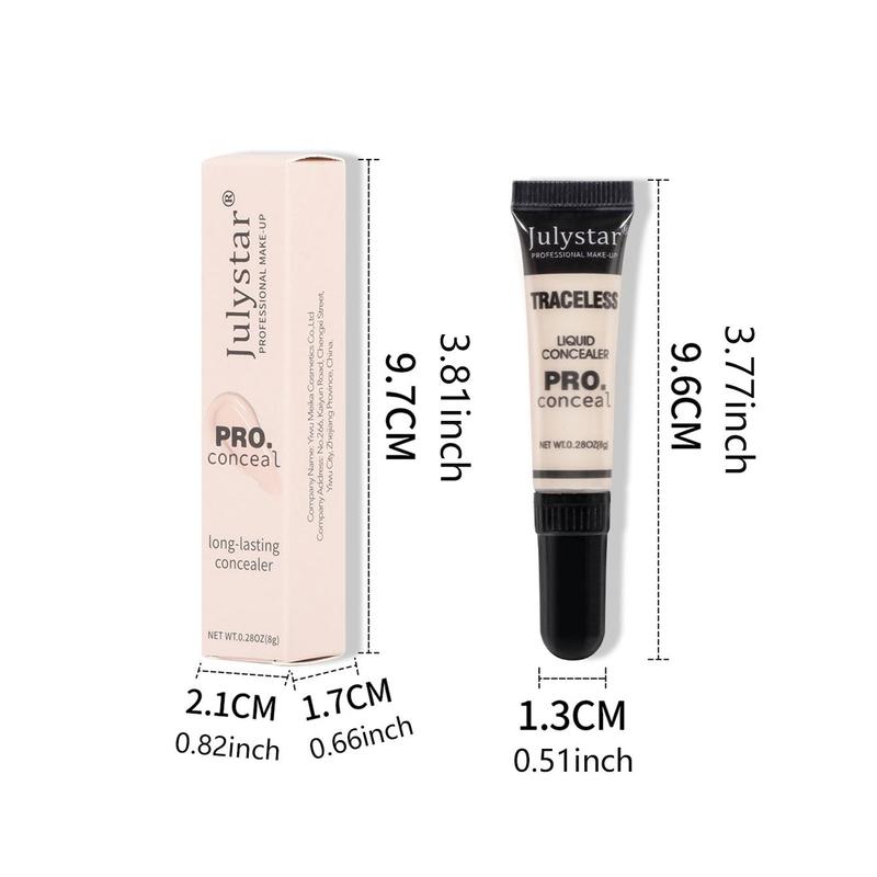 High Coverage Cosmetic Foundation Concealer Cream for Women's Gift, Flawless Waterproof Long Lasting Makeup Base Primer for Face & Eyes, Cosmetic Beauty Products