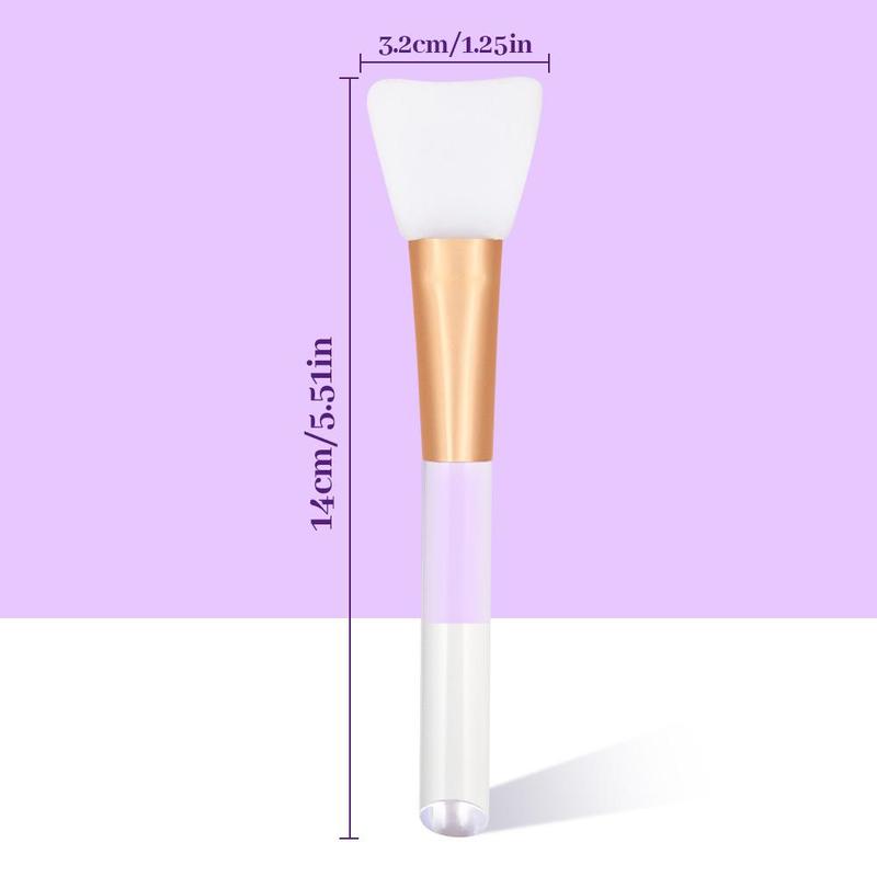 Silicone Mask Brush, 5 Counts set Mini Spatula Shaped Makeup Brush, Facial Mask Brush, Professional Makeup Tool For Women