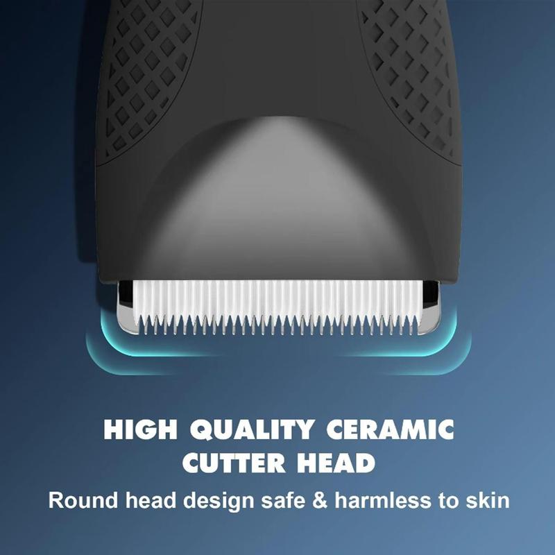 Electric Hair Trimmer, Comfort Rechargeable Hair Clipper, Body Trimmer for Men Waterproof Hair Trimmer Shaving Tool, Body Hair Trimmer Barber Equipment, Electric  Shaver Trimmer  for Men