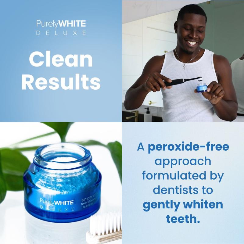 PurelyWHITE | Teeth Whitening Powder | Instant Whitening and Stain Removal