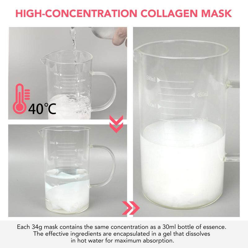 Collagen Deep Hydration Mask, 4pcs count Moisturizing & Firming Facial Mask, Facial Care Skin Care Hydrating Collagen Mask