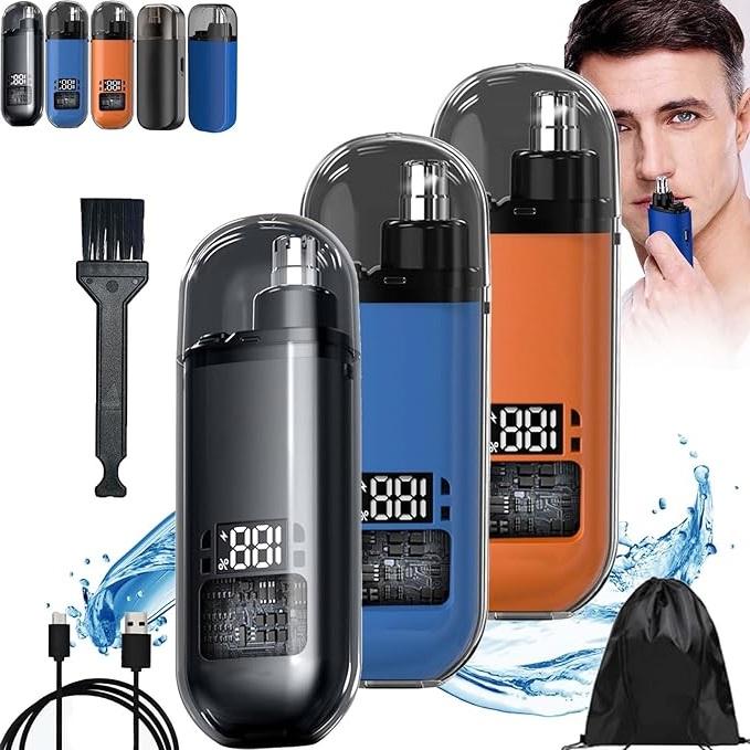 Nose Hair Trimmer(Painless & Precision), Portable Nose Hair Trimmer, Electric Nose Hair Trimmer, with Dust Protection Cap, Ipx7 Waterprof USB Rechargea BleNose Hair Trimme