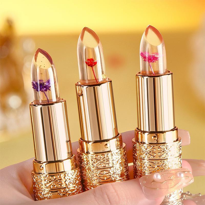 Long Lasting Color Changing Lipstick, 1 Box Moisturizing Lipstick, Glossy Lip Glaze Stick, Plumping Lip Oil Lip Stick for Girls & Women, Christmas Gift