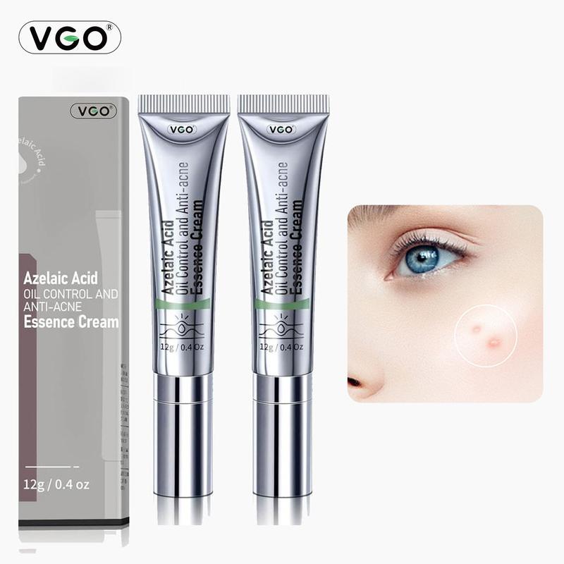 VGO Relief Facial Serum Remove a_c_n_e Essence Face Serum, 12ml   0.4oz -B Acne Azelaic Acid Moisturize Pore Sensitive Skin Repair Comfort pm skincare Repair Comfort Retinol Moisturize skincare Sunscreen Skincare products