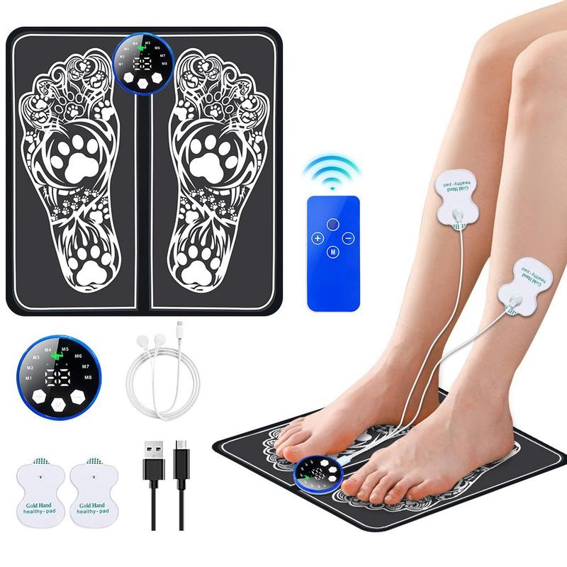 Electric Foot Massager, 1 Set Foot Blood Circulation Massager, Foot Muscle Relaxation Stimulator, Professional Foot Massage Tool for Home & Travel