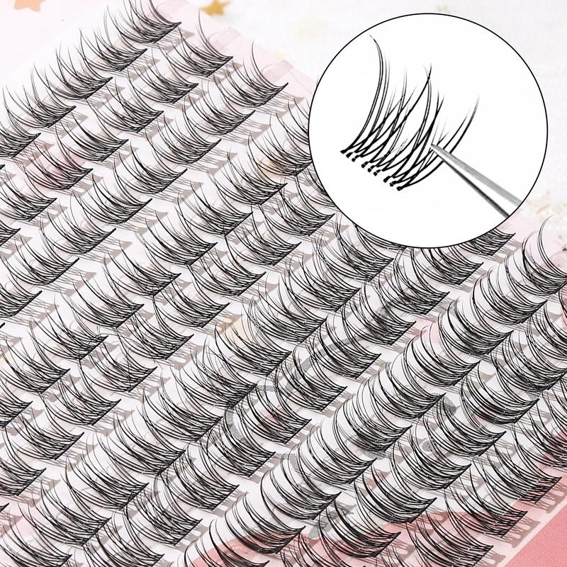 Natural Look Eyelashes Extensions, 1 Box Reusable Self Grafting Curl Eyelashes, Eye Makeup Enhancement False Eyelashes for Women & Girls, Christmas Gift