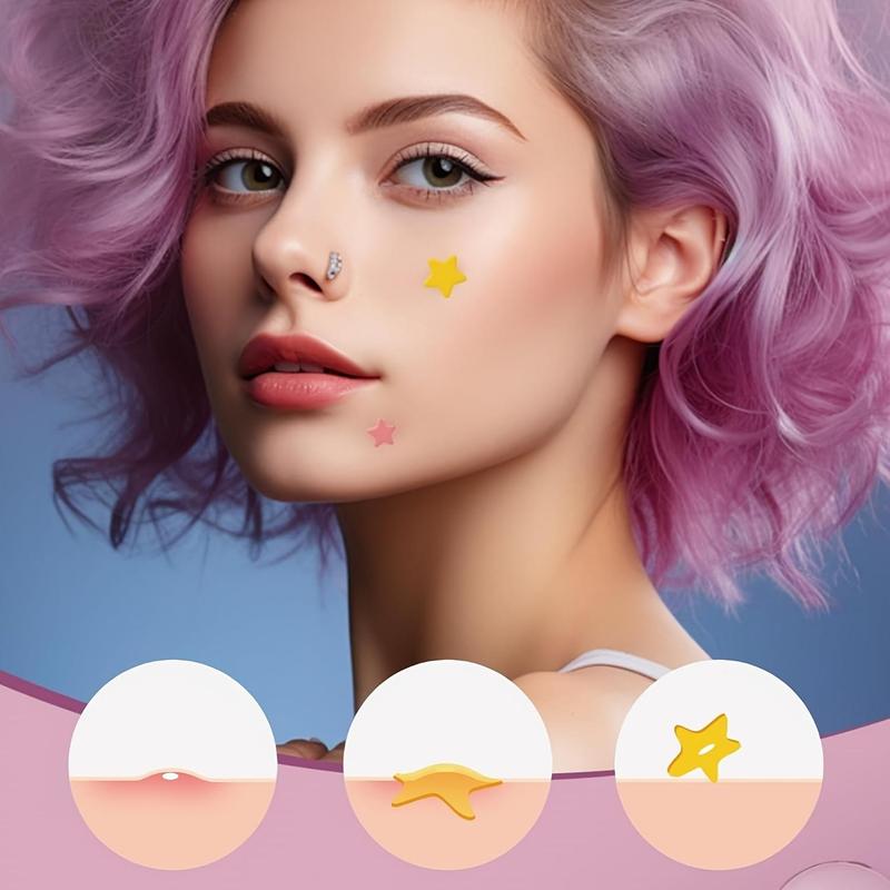 Colorful Star Shaped Hydrocolloid Acne Patches, 800pcs box Deep Cleansing Acne Cover Stickers, Facial Skin Care Product for Women