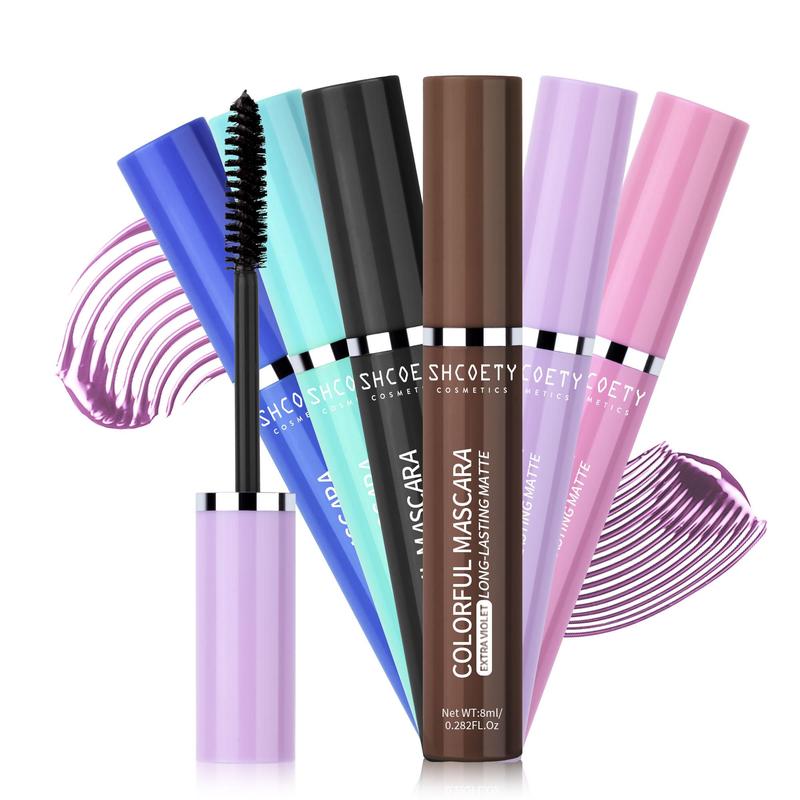 Long Lasting Mascara, 1 Count Natural Curl Colored Mascara for Eyelashes Lengthening Volumizing Defining, Professional Eye Makeup Products