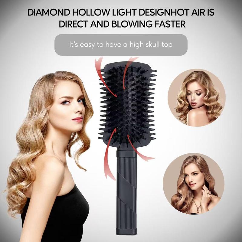 Curly Hair Brush Volume, Curl Defining Brush, Curly Volume Brush, Shaping and Styling Women's Men's Curls (Black 1PC) Haircare Heatless