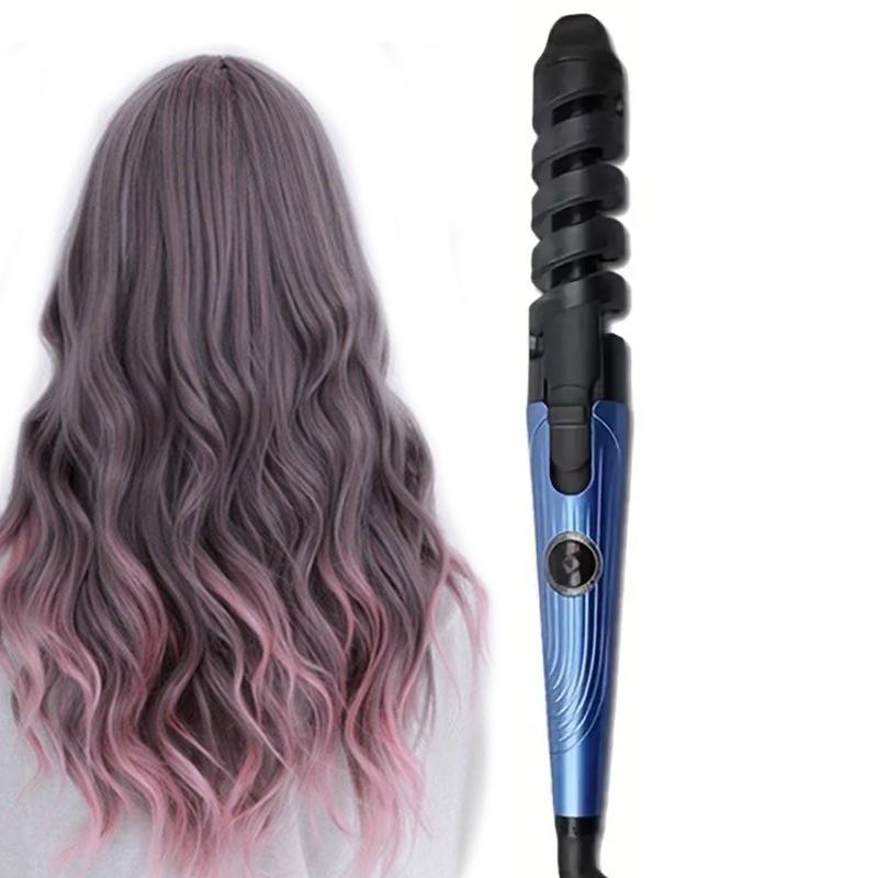 Electric Hair Curler, 1 Box Professional Hair Curler for Home & Travel, Clipped Curling Iron with Extra Long Tourmaline Ceramic Barrel, Hair Styling Tool for Women & Girls