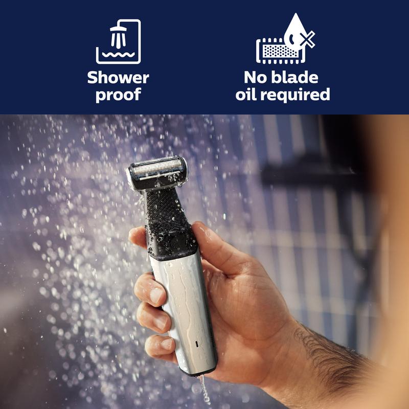 Philips Norelco Bodygroom Series 5000 Showerproof Body & Manscaping Trimmer for Men with Back Attachment, BG5025 40