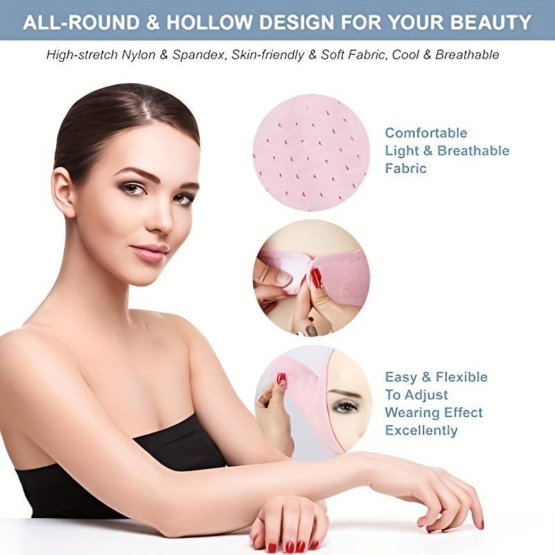 Breathable Facial Lifting Band, V Line Face Mask, Facial Skin Lifting Tool, Face Double Chin Tightening Band, Facial Skin Care Tool for Women