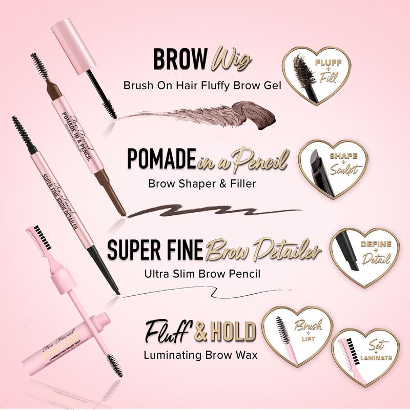 Too Faced Fluff & Hold Natural Looking Demi-Matte Finish Laminating Brow Wax