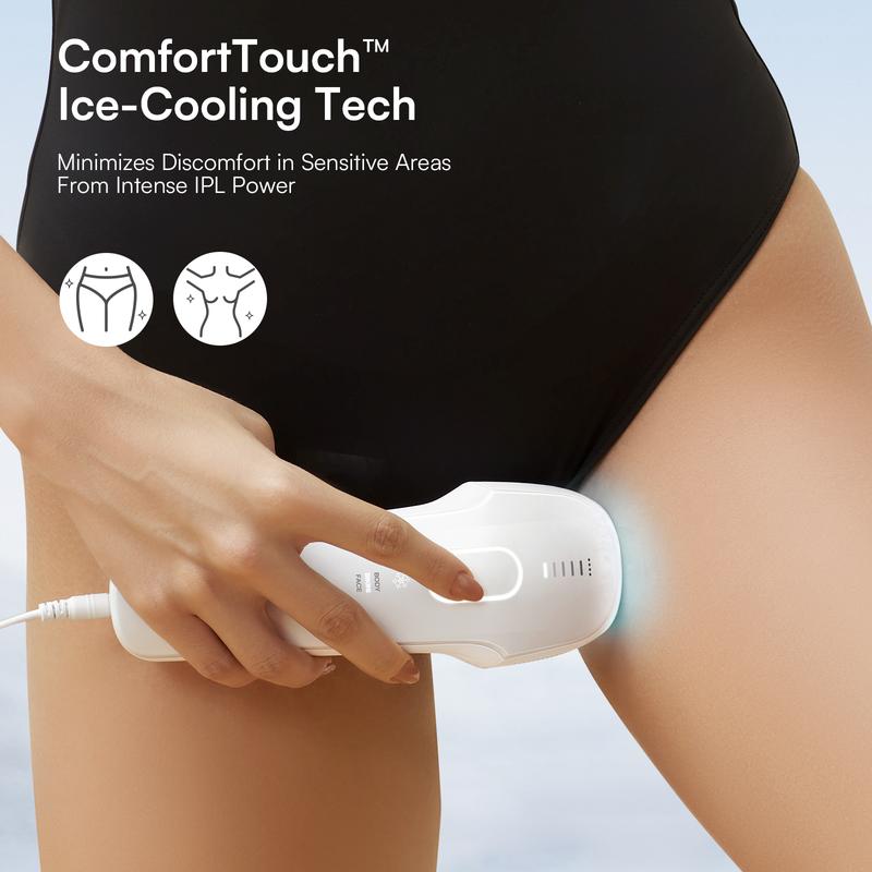 [Christmas Gift Exclusive] INIA HAUTE Pro ComfortTouch Ice-Cooling Precision IPL Hair Removal Device, 2-Year Warranty, FDA Cleared, Perfect Gift Season Pick, Christmas Gift