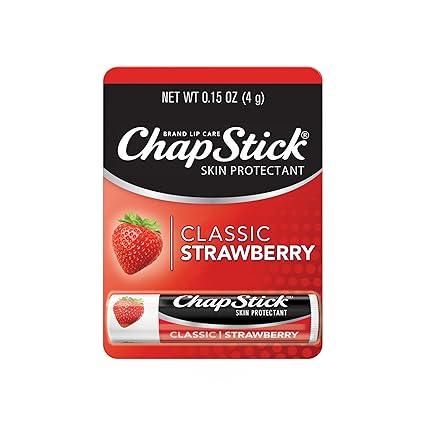 Classic Strawberry Lip Balm Tube, Lip Care and Lip Moisturizer - 0.15 Oz Silky Skincare Hydrating Delicate Comfort Hydrate Moisturizing Lipstick