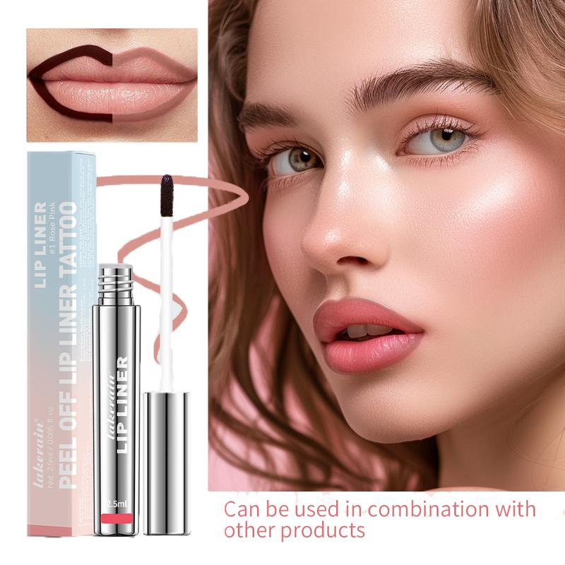 Peel Off Lip Liner Stain, Waterproof Matte lip Contour with Vintage - Lasts All Day, Flawless Lipliner as a Makeup tool, Cosmetic product