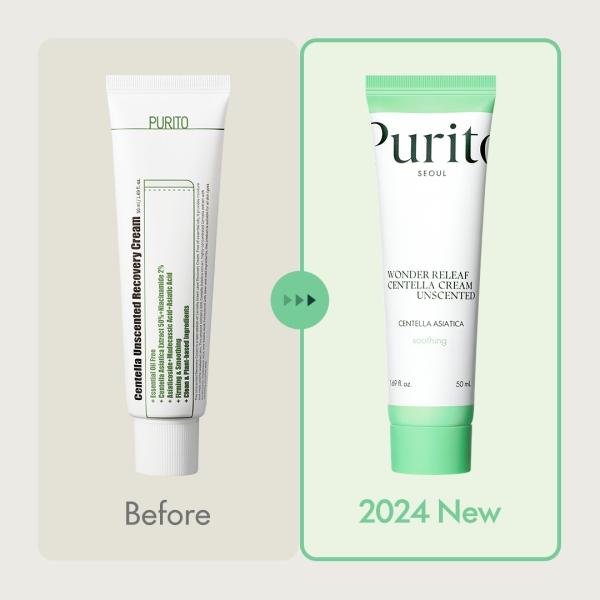 [Purito Seoul Official] Wonder Releaf Centella Cream Unscented Moisturizers Skincare_Vegan & Cruelty Free