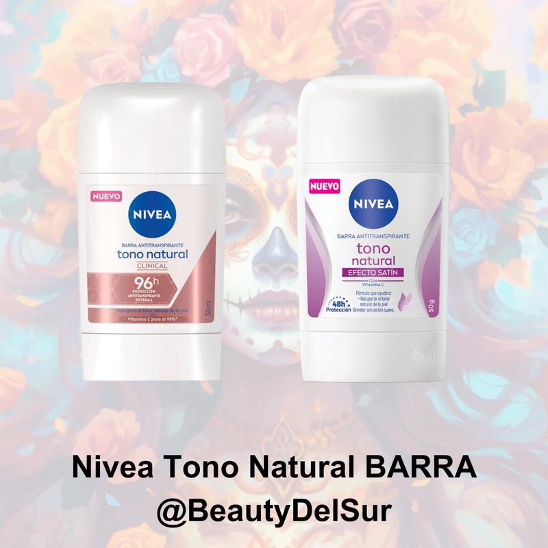 Nivea Tono Natural Bar Antiperspirant with Avocado Oil and Vitamin C for Fresh Skin. Unify your Skin Tone