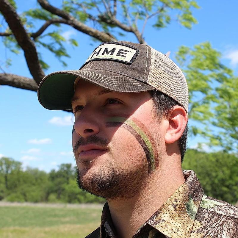 HME 3 Color Camo Face Paint Mess-Free Application Stick for Hunting - Long-Lasting Concealment Makeup - Cosmetic