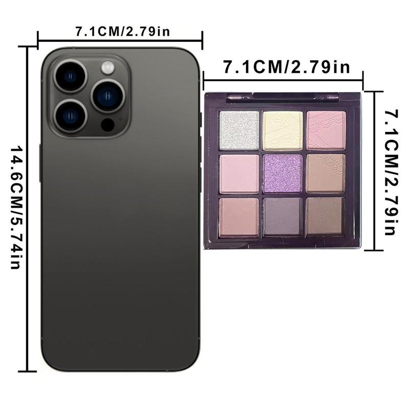 9 Color Purple Tones Eyeshadow Palette, Matte and Glitter Shimmering Eye Shadow Makeup Palette, High Pigmented Colorful Eye Makeup Products for Daily and Party, Christmas Gift