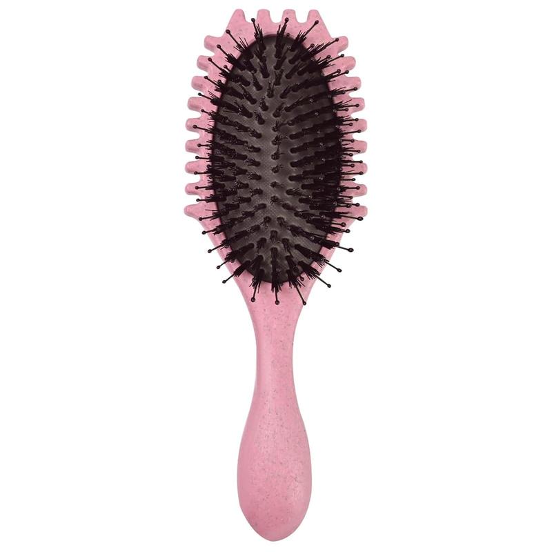 Curly Hair Brush,Curl Defining Brush,Curling Roll Comb Styling Define Edge Lift Boar Brush for Combing and Shaping Women's Wet Curls to Reduce Pulling (Purple)