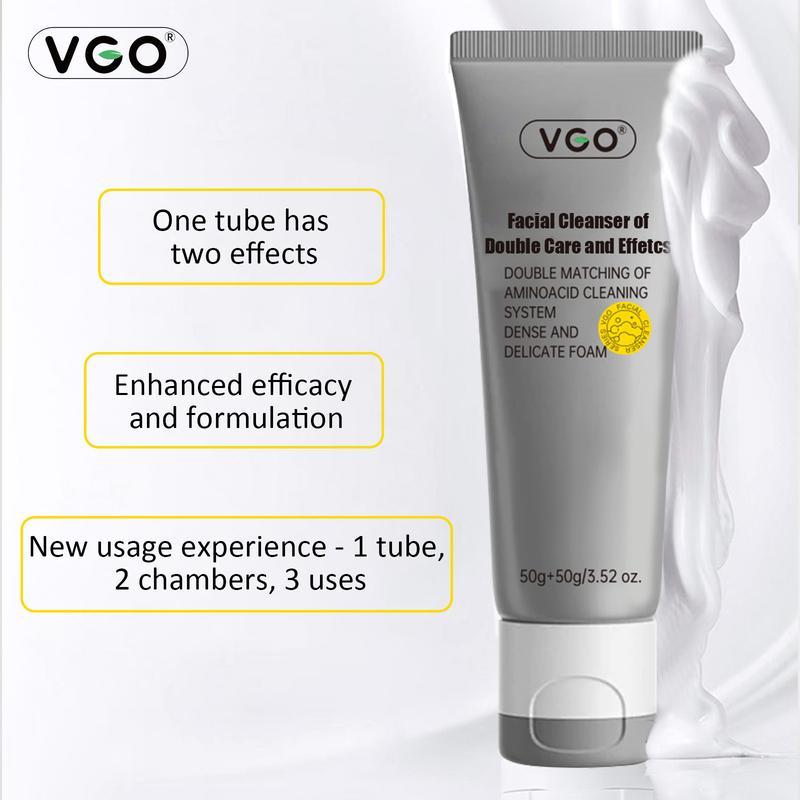 VGO-Vitamin C Serum, Moisturizer, and Facial Cleanser Set Cleansing Moisturizing Suitable for sensitive skin-Live Skin care Radiance-A ComfortHydrating and moisturizing skincare set, facial cleansing set, facial care set