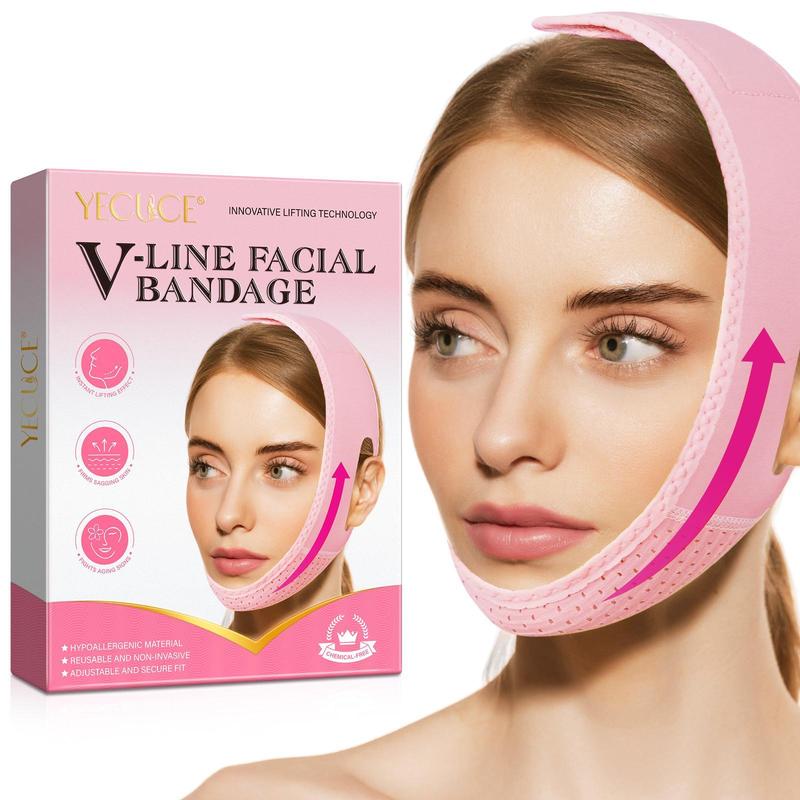 V Line Facial Bandage, Reusable Face Lifting Bandage, Non-invasive Facial Lifting Tool, Firming Skin Care Tool for Women