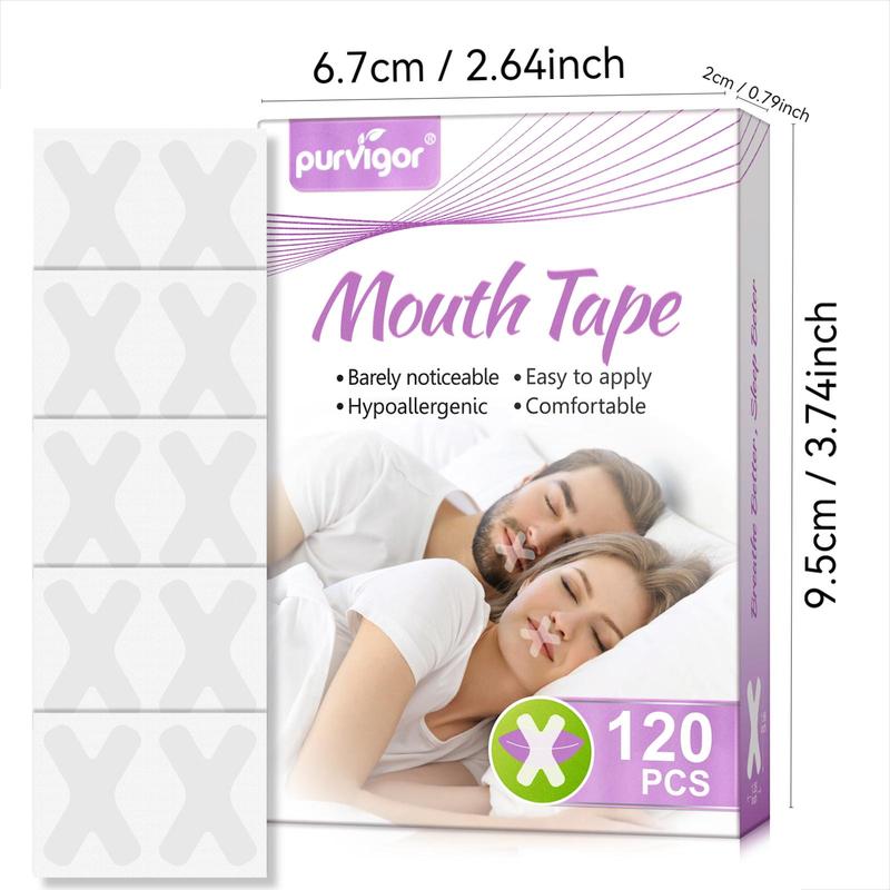 Mouth Tape, 120pcs box Soft Transparent Mouth Tape, Painless Removal Mouth Tape for Sensitive Skin, Skincare Tools for Home & Travel