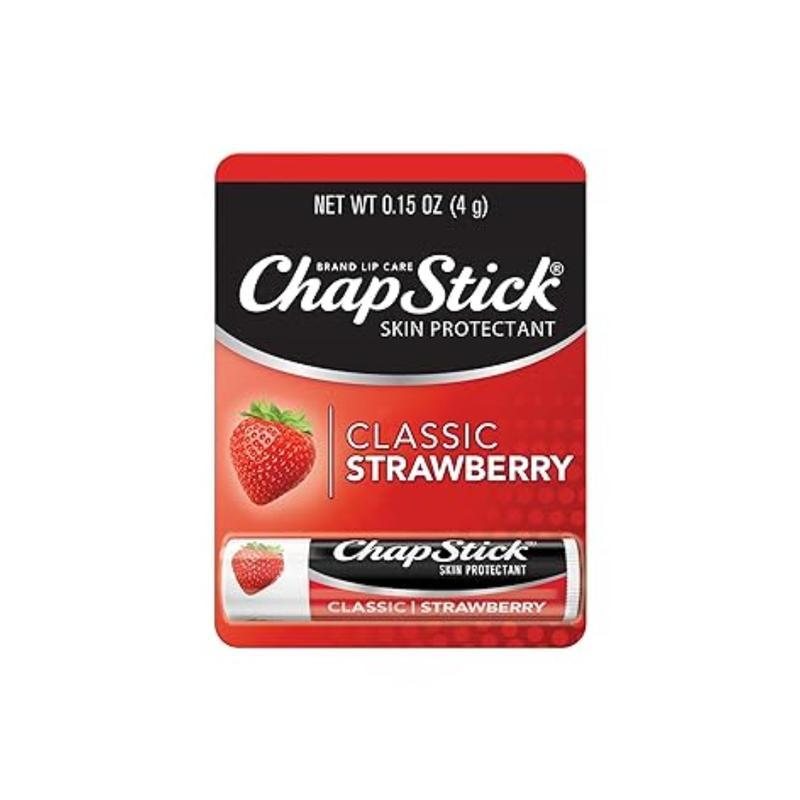 Classic Strawberry Lip Balm Tube, Lip Care and Lip Moisturizer - 0.15 Oz Silky Skincare Hydrating Delicate Comfort Hydrate Moisturizing Lipstick