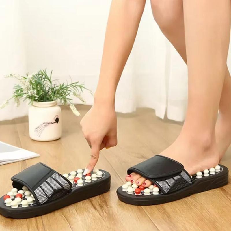 Foot Massager, 1 Pair Reflexology Foot Massage Slipper, Manual Foot Massaging Tool for Home & Travel, Stress Relief Foot Massage Shoes