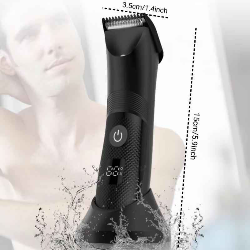 Body Trimmer for Men Ball Shaver Electric Groin Handy Beard Shaver Nose Hair Trimmer Beard Trimmer for Men, Barber Eqquipment, Waterproof Wet and Dry Groomer Clippers, Gift Baskets for Men