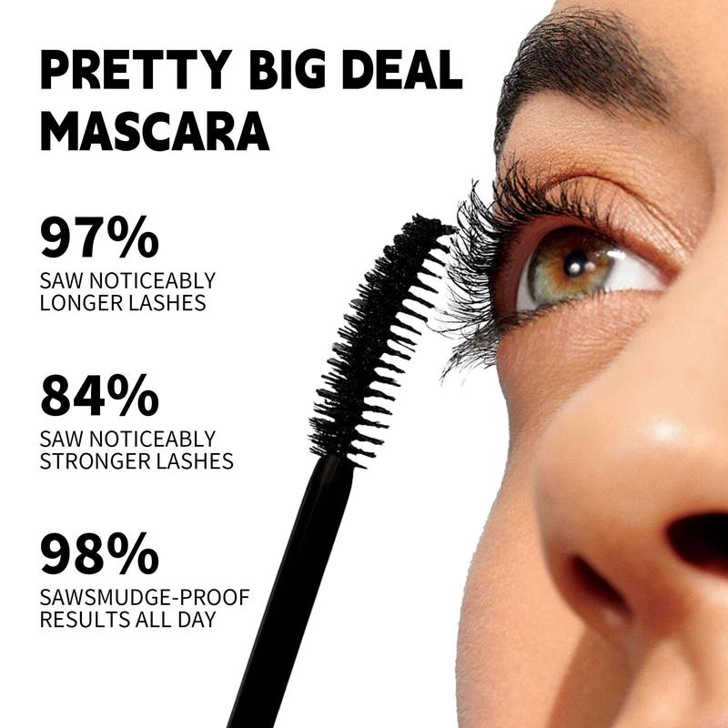 Long Lasting Mascara, 1 Count Natural Curl Colored Mascara for Eyelashes Lengthening Volumizing Defining, Professional Eye Makeup Products