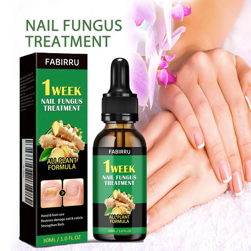 FABIRRU [Quick Seller Christmas 70% off] Ginger Nail Treatment Nail Support Nail Care,Multi-Purpose Nail Repair, Nail Solution for Discolored and Damaged Nails