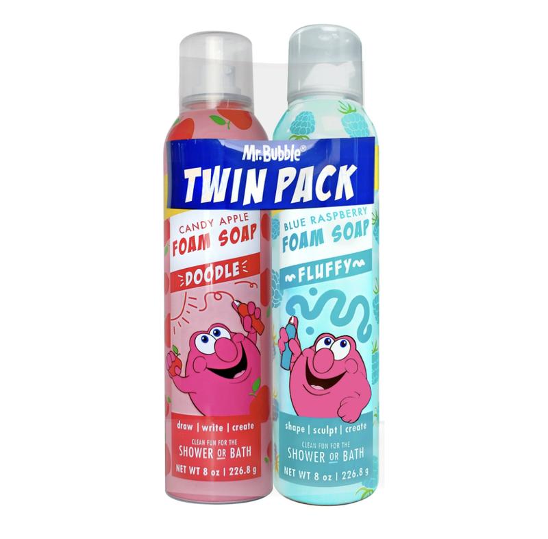 Mr. Bubble Foam Soap Twin Pack, Rotating Colors and Scents, 16 oz.