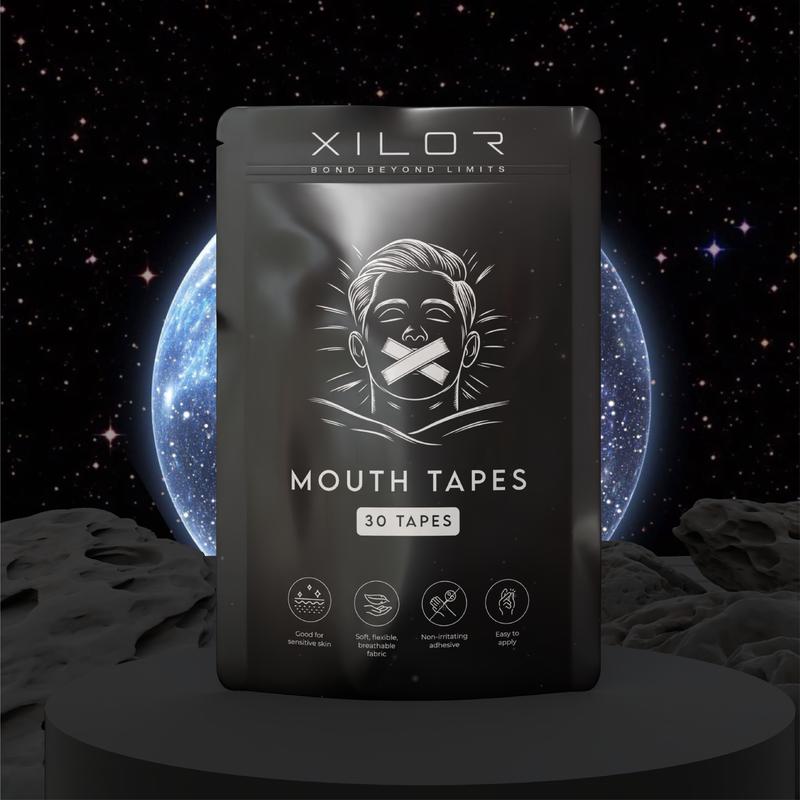 Xilor Mouth Tape - one month supply mouth tape  30 days supply,  Hypoallergenic mouth tape for sleep promotes restful sleep & reduces snoring, Anti-Snoring Oral