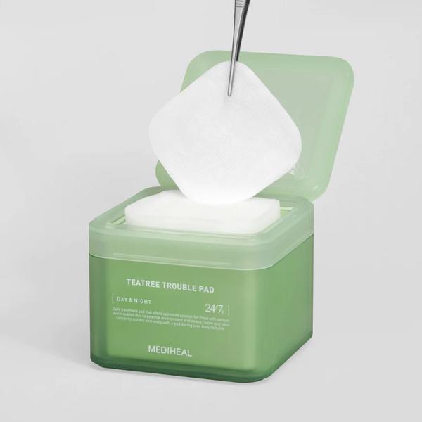 MEDIHEAL OFFICIAL Teatree Trouble Pad - Vegan Sensitive Redness Calming Skin Repair Daily tonerpads